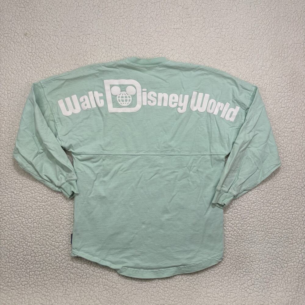 Walt Disney World Spirit Jersey Seafoam Aqua Blue Women’s XS Long Sleeve‎ Tee